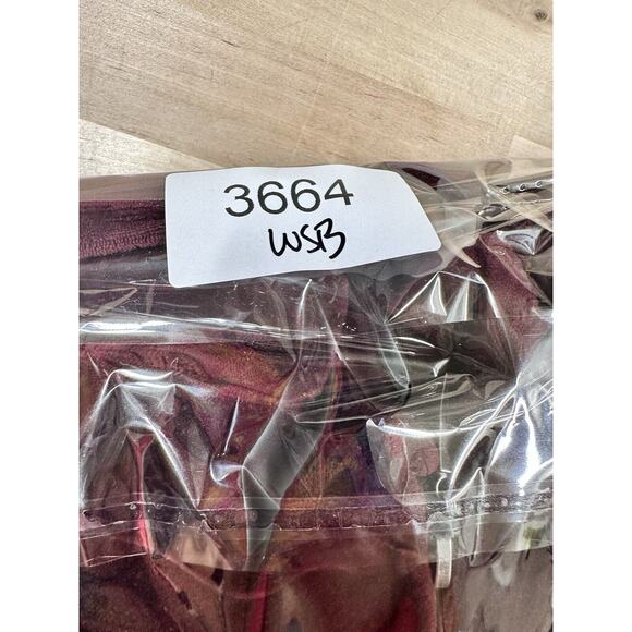 Dolce Vida Velour Burgundy Women 2X Track Hoodie Jacket Full Zip Long Sleeve Y2K - Picture 7 of 7